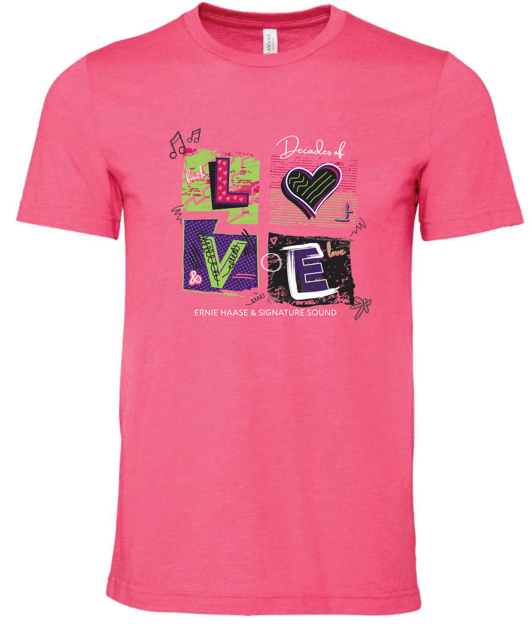 Decades Of Love Pink Tee